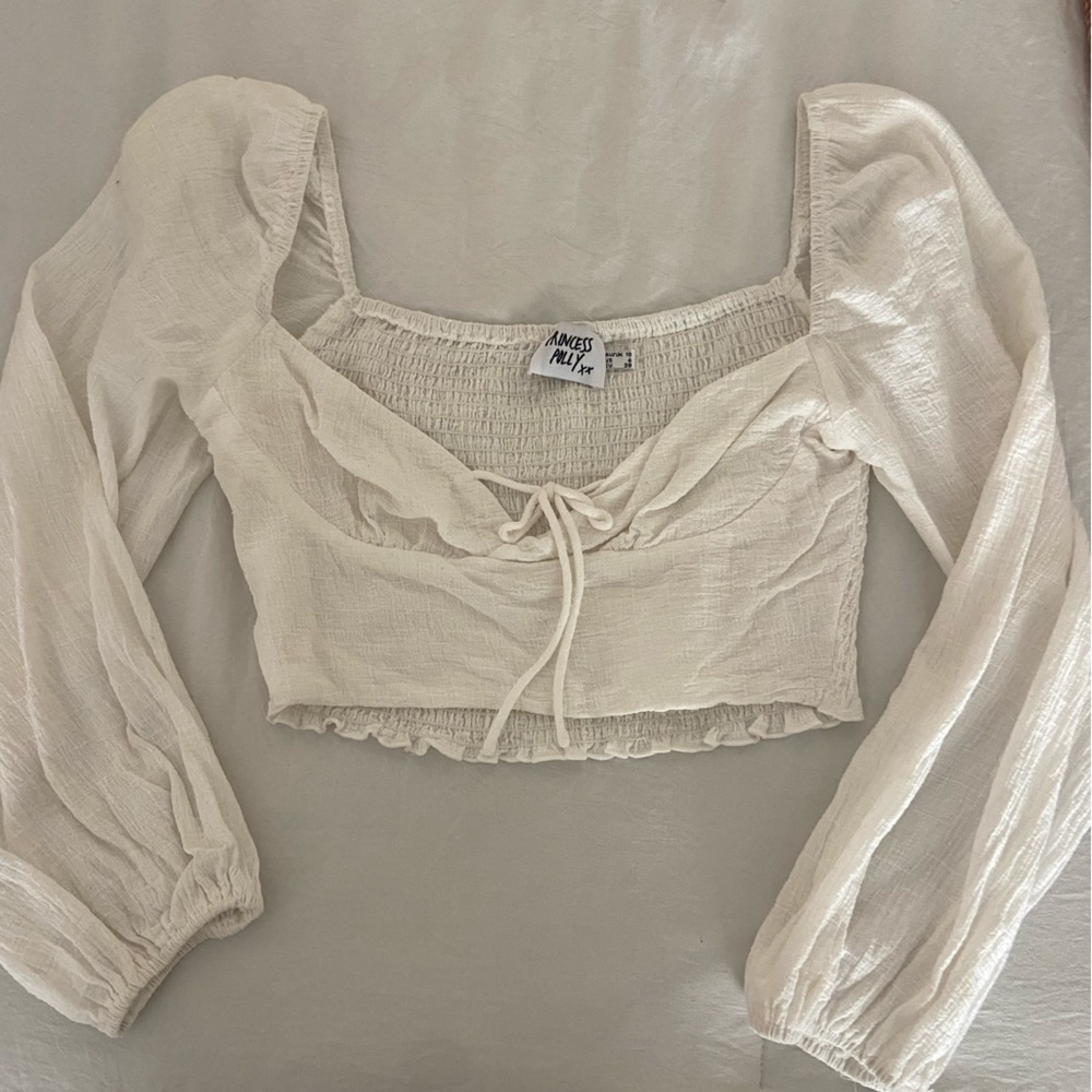 princess polly puff long sleeve top, size 6
